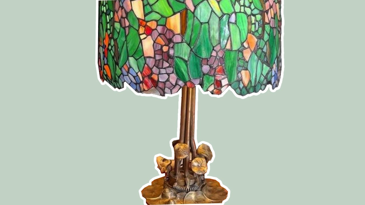 Lampe en vitrail Tiffany
