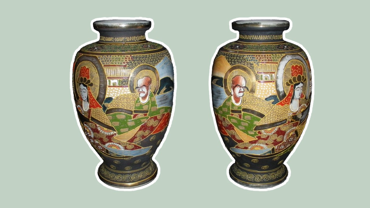 Vase japonais en porcelaine nippone